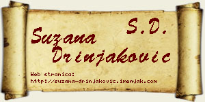 Suzana Drinjaković vizit kartica